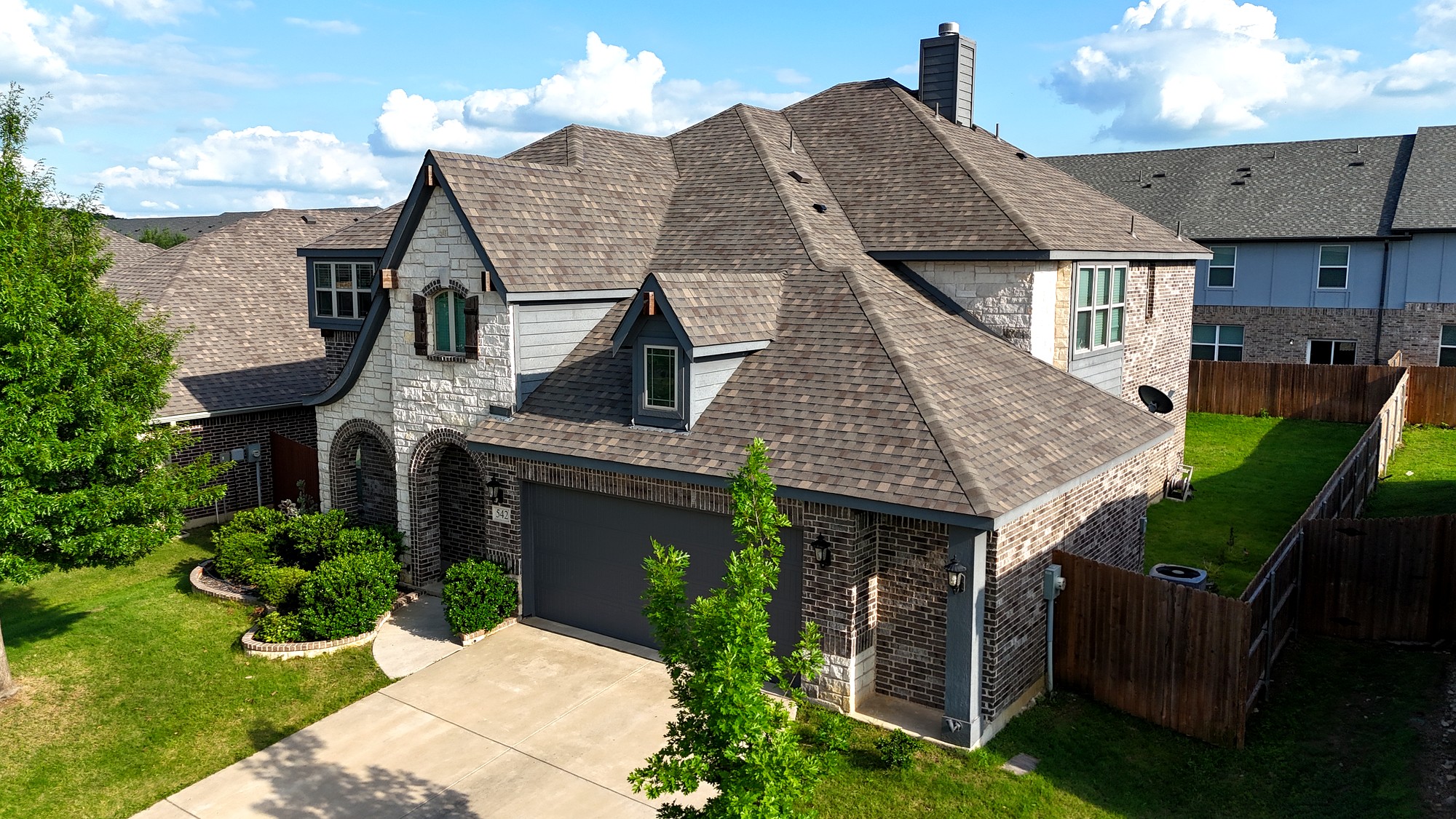 Roof after replacement