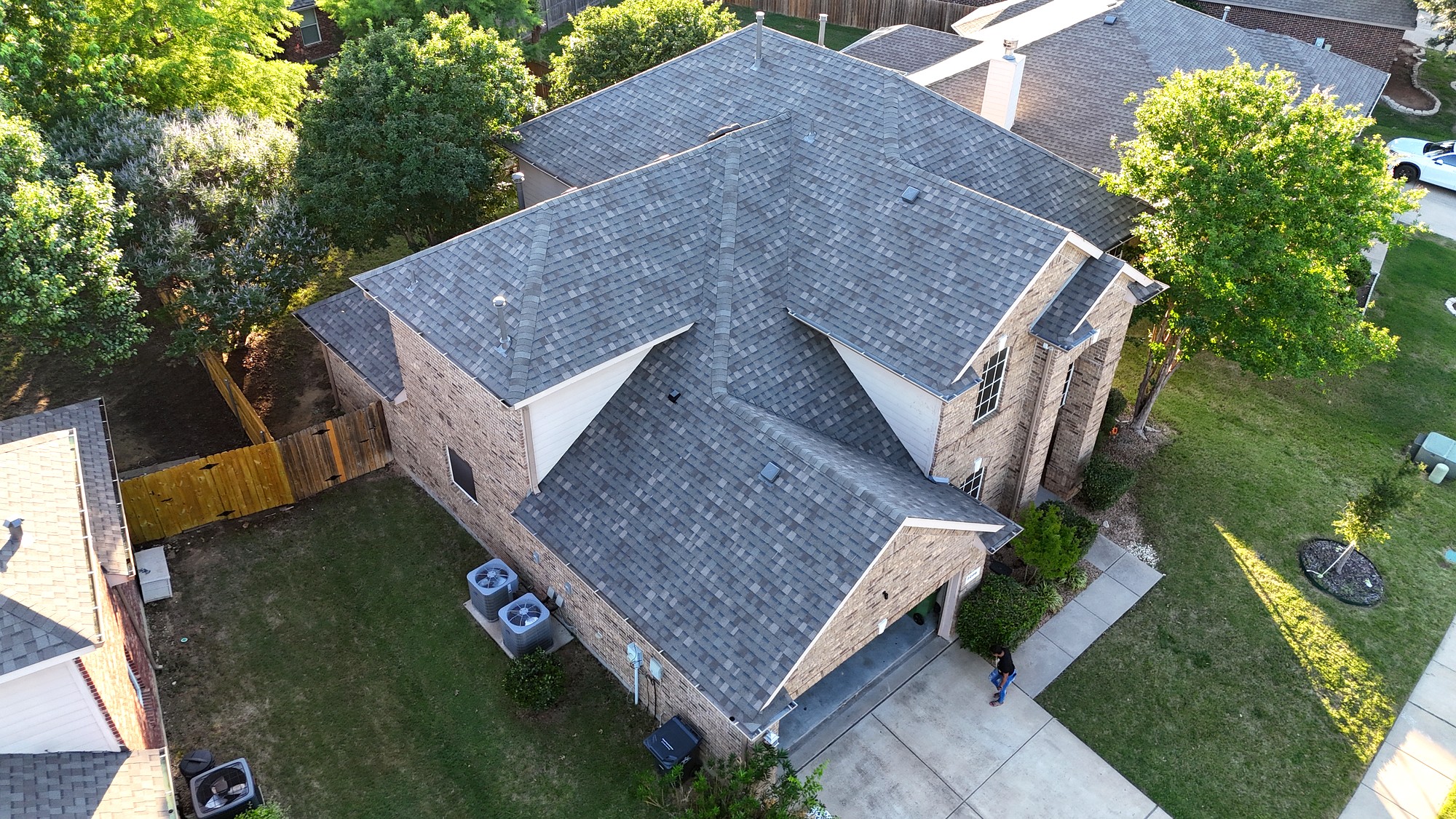 Completed roof replacement