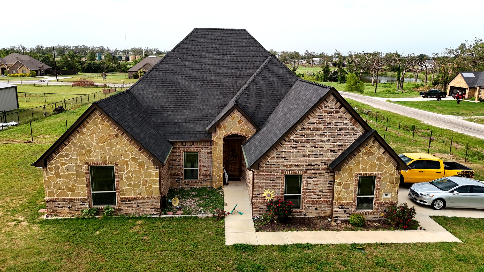 Completed roof replacement
