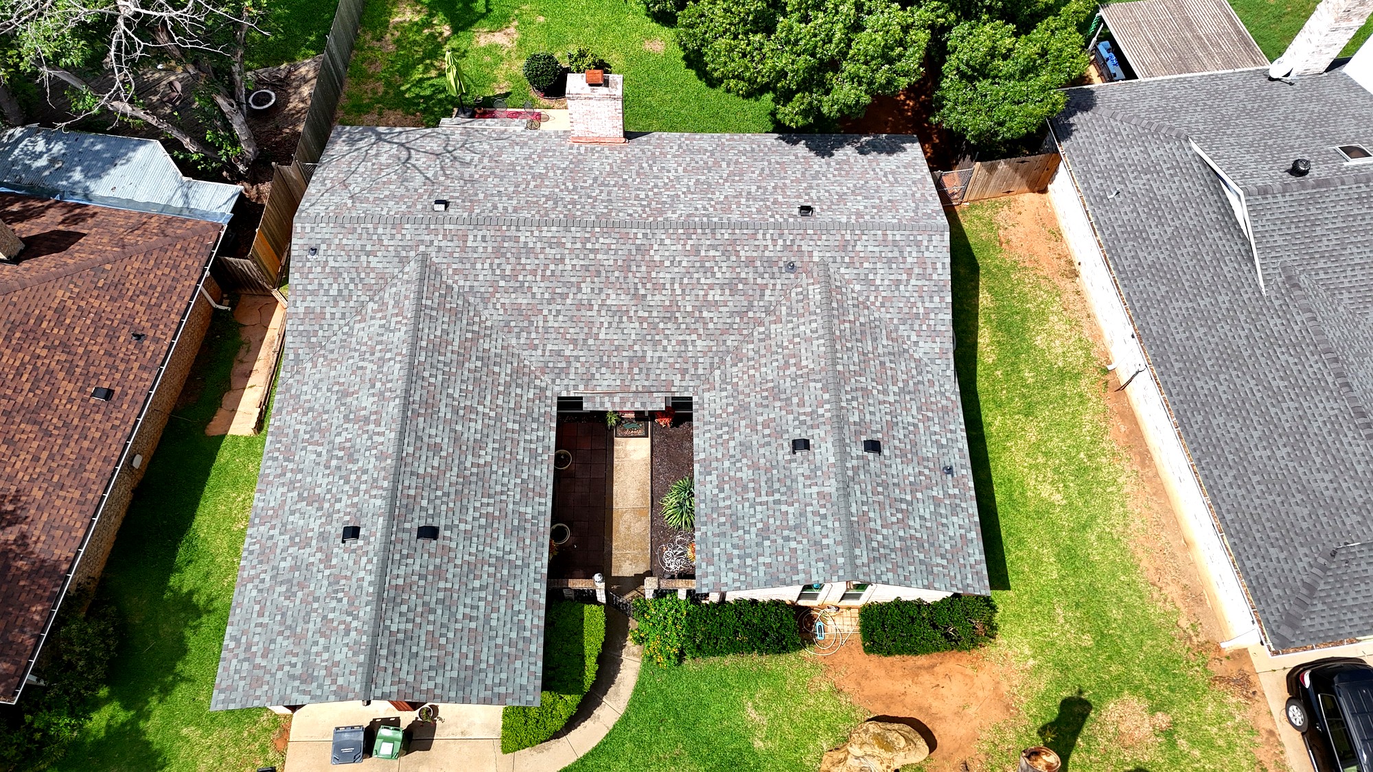 Completed roof replacement