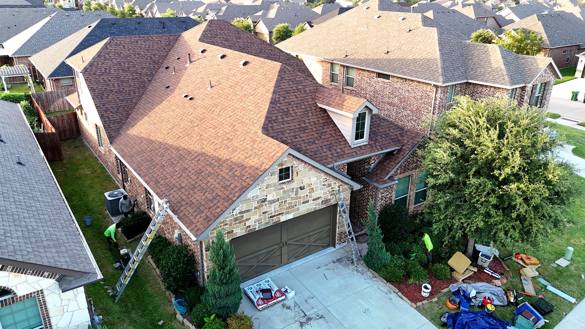 Completed roof replacement