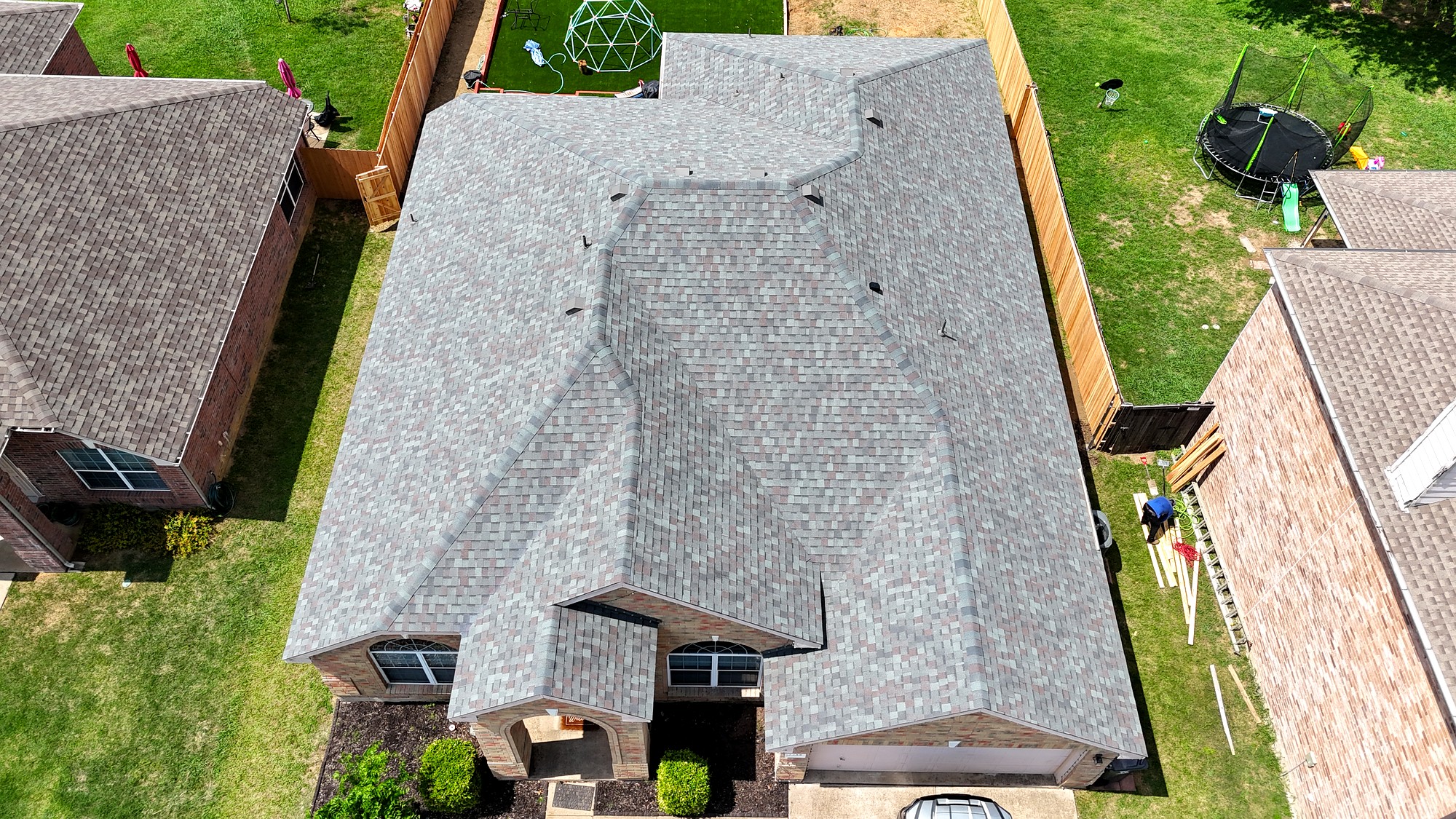 Completed roof replacement