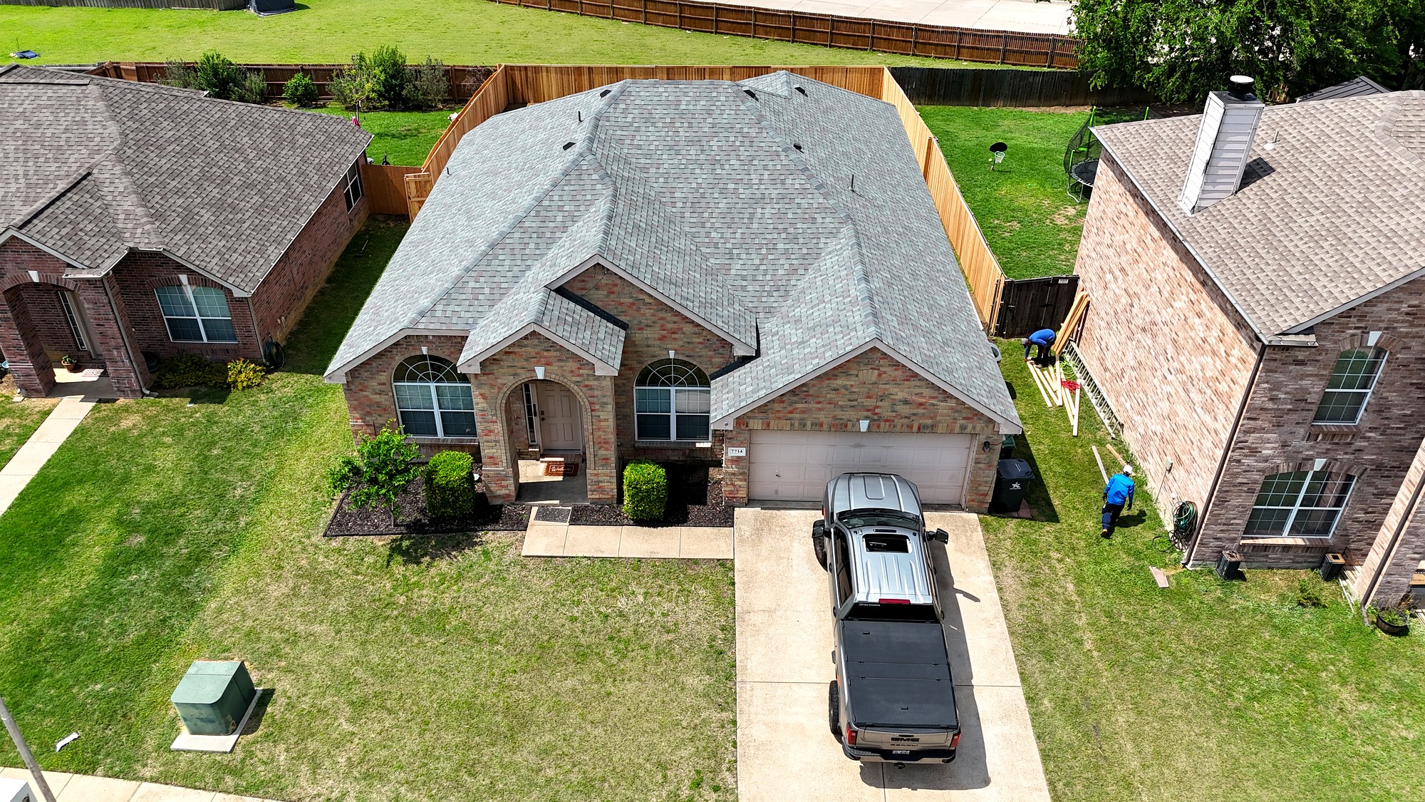 Completed roof replacement